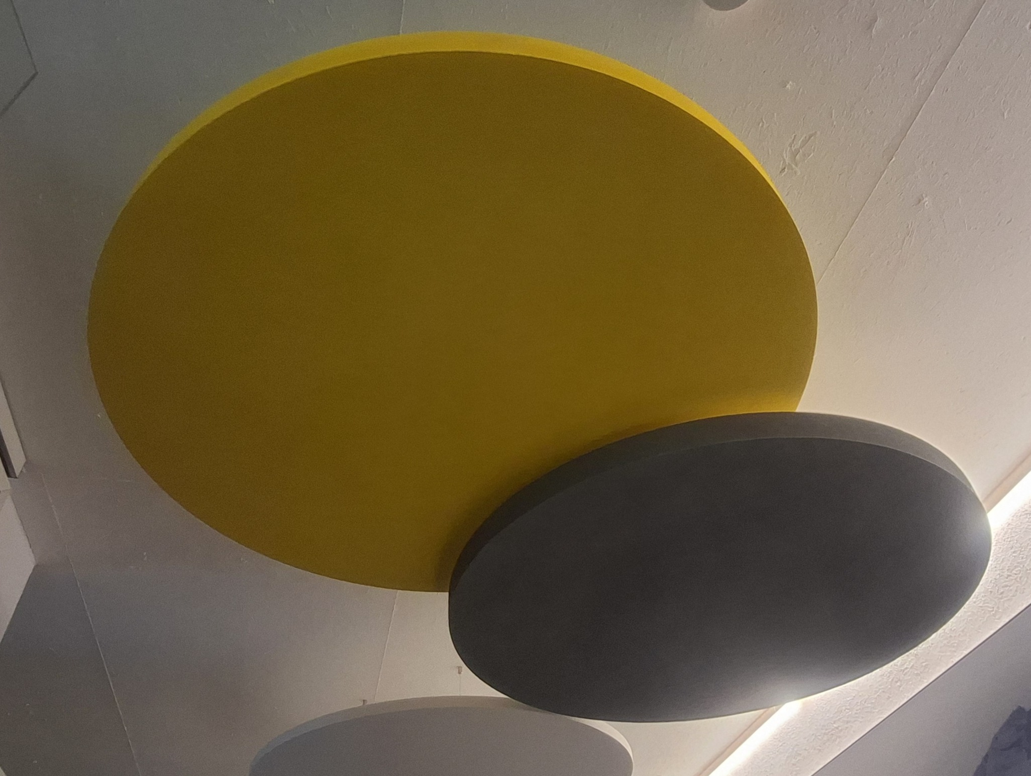 Deckenelemente - Kreise - farbig beschichtet